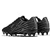 EPIMENO Soccer Cleats Men's and Women's Lightweight Football Shoes Outdoor Rugby Boots Black/Grey