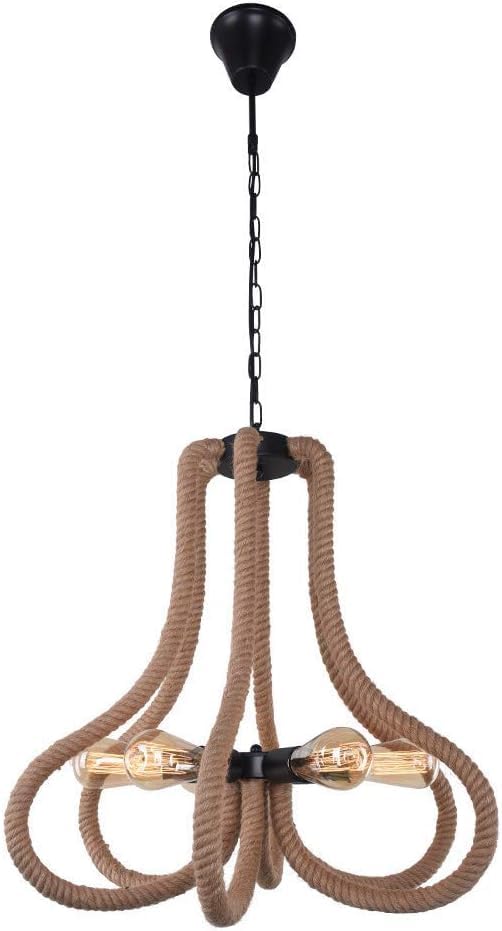 Lampe suspendue rétro LED E27 à lumière chaude pour éclairage d'îlot de cuisine