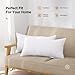 Acanva Decorative Rectangle Throw Pillow Inserts Hypoallergenic Form Stuffer Cushion Sham Filler, 1 Count (Pack of 1), White