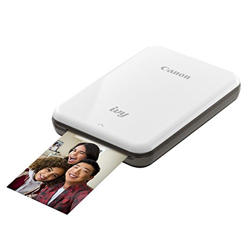 Canon IVY Mini Photo Printer for Smartphones (Slate Gray) - Sticky-back prints, Pocket-size