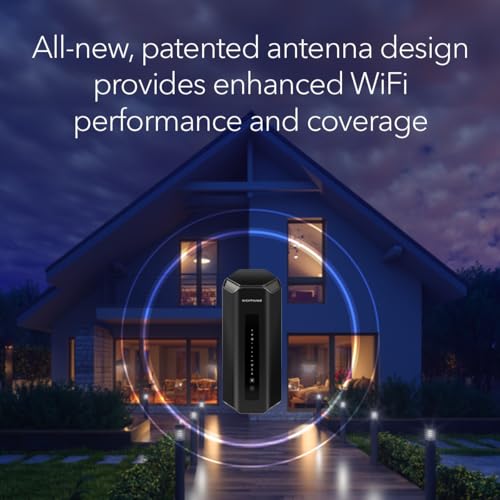 NETGEAR Nighthawk Tri-Band WiFi 7 Router (RS700S) - Security Features, BE19000 Wireless Speed (up to 19 Gbps) – 10 Gig Internet Port - Covers up to 3,500 sq. ft. – 1-Year Armor & Free Expert Help