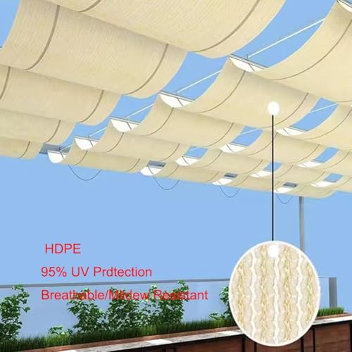 Voile d'ombrage de remplacement rétractable pour store pergola terrasse