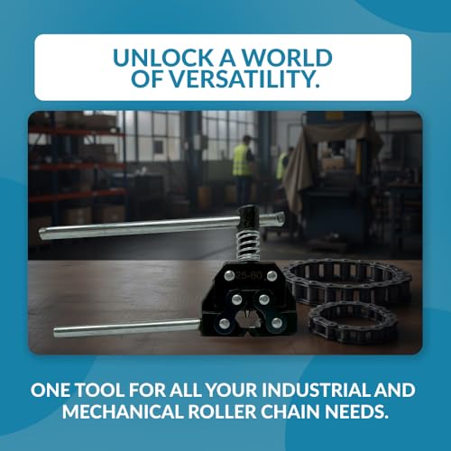 Image of PGN Roller Chain Cutter Breaker Tool - Fits #25-60 Chains Carbon Steel