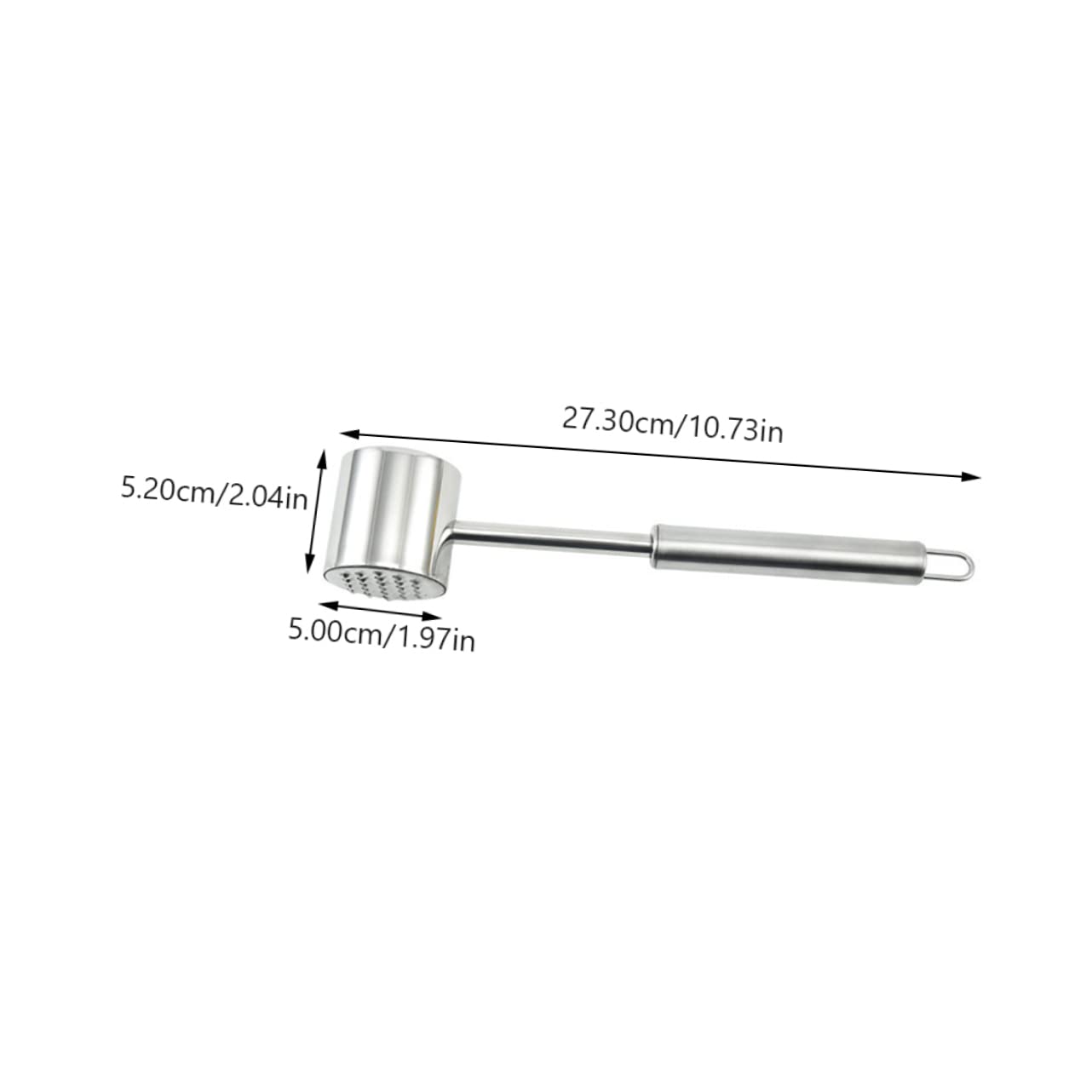 OKUMEYR Multi Functional Meat Tenderizer Hammer Dual Sided Kitchen Utensil for Steak Chicken Stainless Steel for Home Cooking and Bbq Easy to Use Meat Mallet Tool