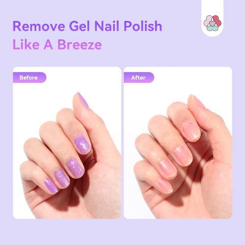 SAVILAND Advanced Gel Nail Polish Remover Pads: 250Pcs Gel Nail Polish Remover For Nails Quick Removal Travel-Friendly Soak Off Larger Wipes More Quantity For Salon Nail Supplies