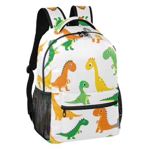 Sac à dos dinosaure blanc pour garçon de taille Small