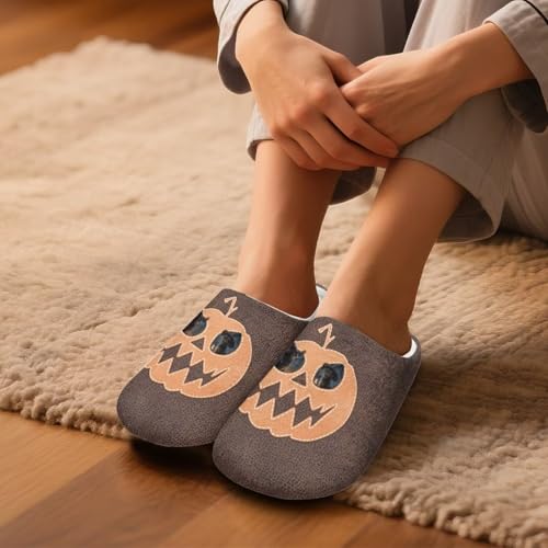 Slippers for Women Men Soft Cotton Slippers Closed Toe 36-474