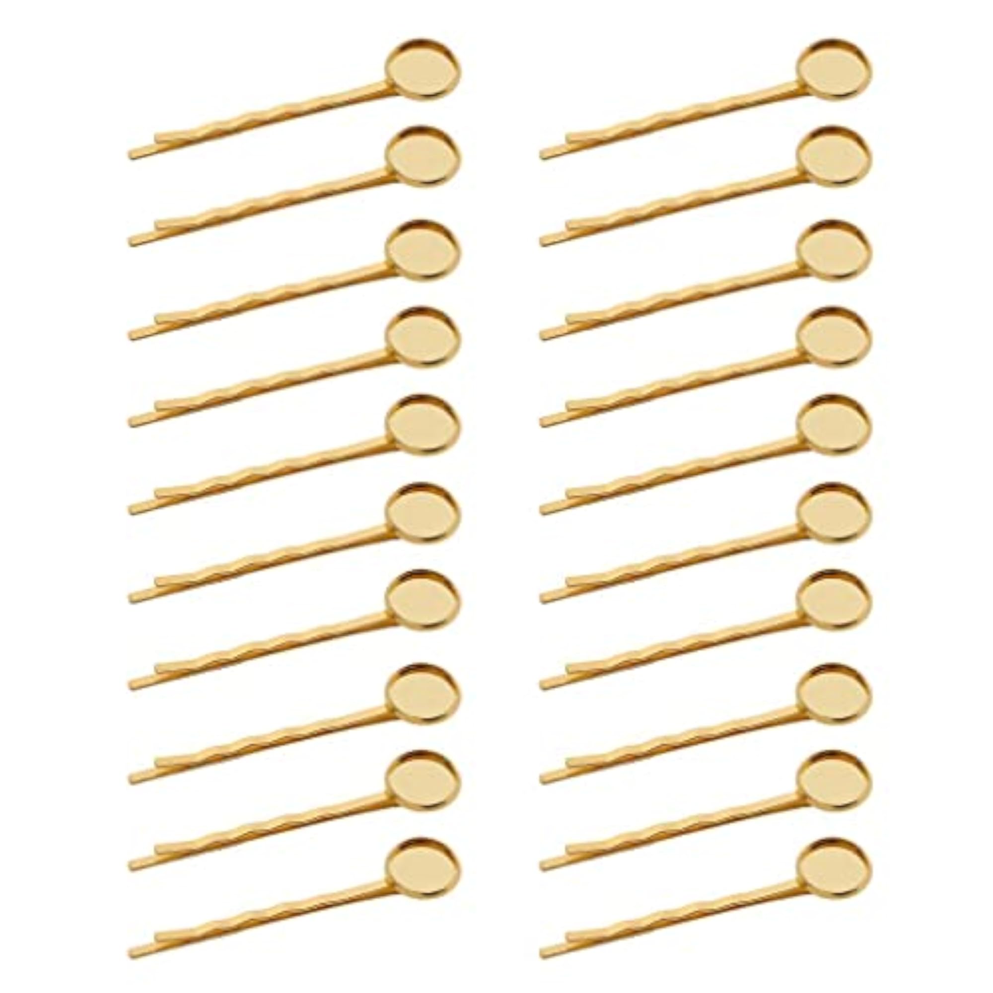 20Pcs Blank Cabochon Beads for Hair Clips