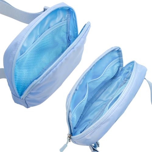 Image of Belt bag Fanny pack crossbody bags for women Everywhere belt bag (Light blue)