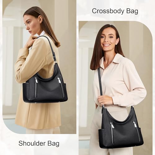 Image of Over Earth Genuine Leather Purses and Handbags for Women Hobo Shoulder Bag Ladies Crossbody Bags Medium
