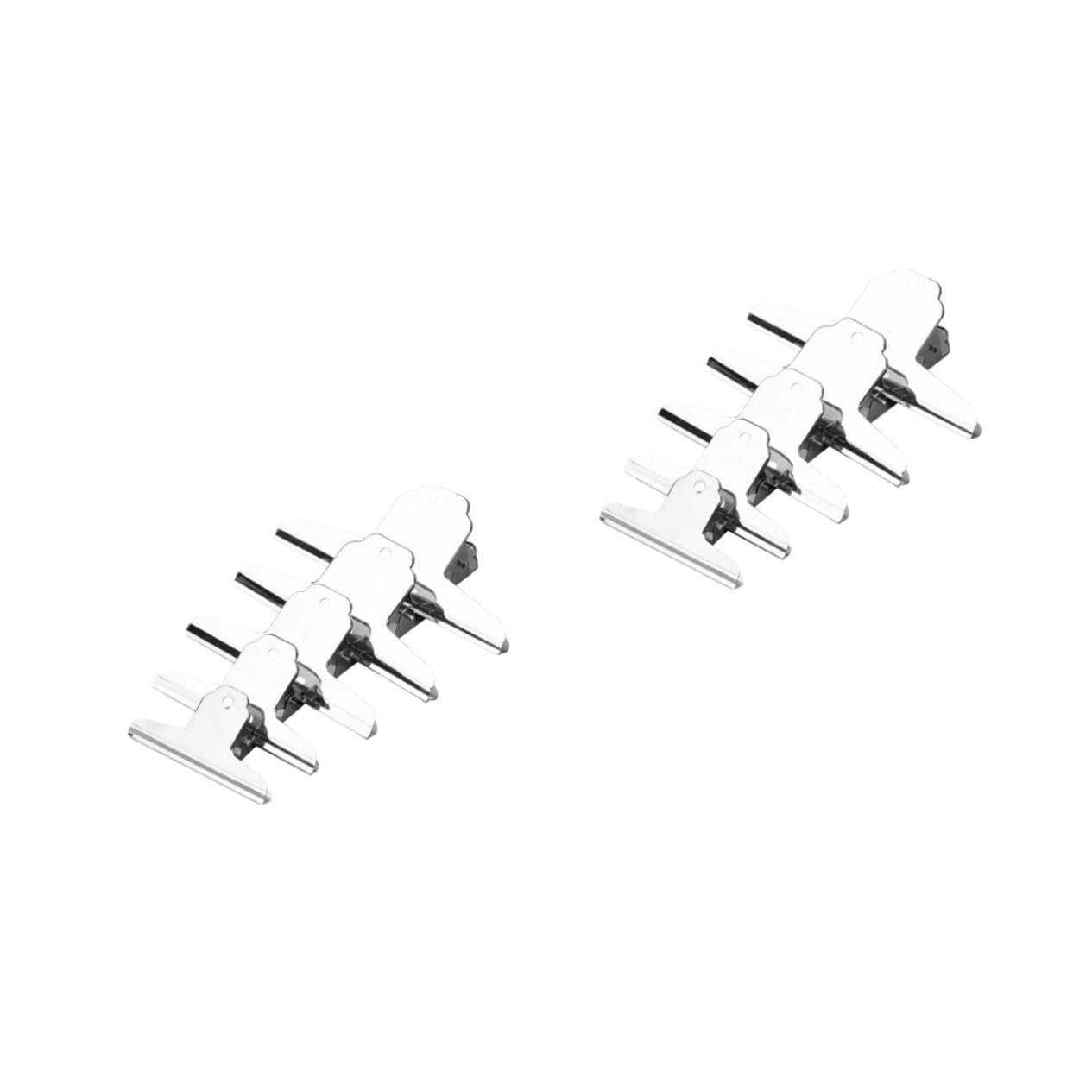 Gadpiparty 2 Set Clip Metallo Multifunzionali Per Documenti Resistente E Pratica Per Ufficio E Scuola Per E Gestire Note Fatture E Foto 5 Pezzi*2