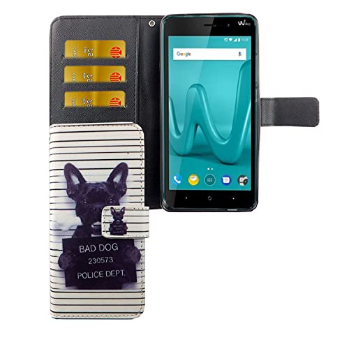 Protection Wiko Lenny 4 Plus étui portefeuille à rabat cuir synthétique blanc