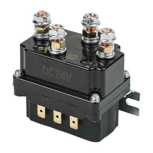 Relais solénoïde de treuil 24V 250A en acier robuste pour bateau et ATV UTV