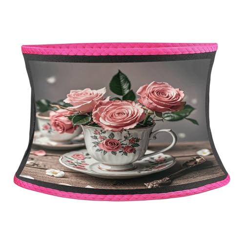 Faja Abdominal Estampada con Copas de Té y Rosas miniatura 1