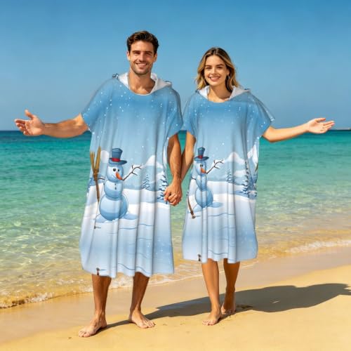 Peignoir à capuche imprimé microfibre absorbante et ultra léger - 8