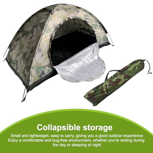 Carpa para 1 persona impermeable y resistente al viento miniatura 3