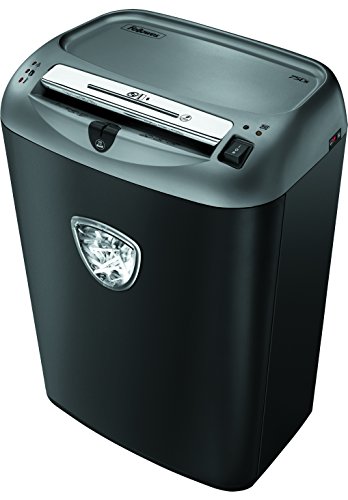 Fellowes Powershred 75Cs 12-Sheet Cross-Cut Paper and Credit Card Shredder with SafeSense Technology (4675701),Black