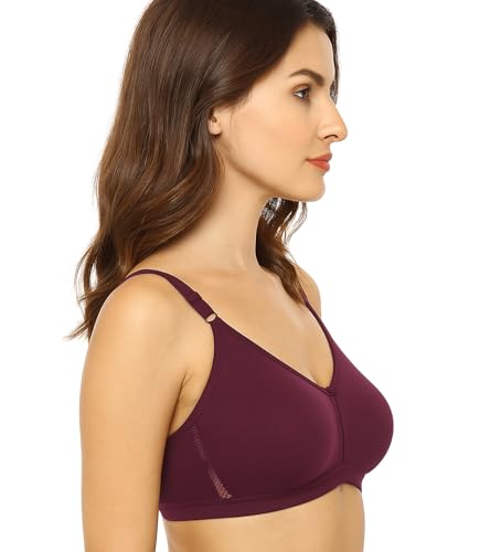 Image of SONA M1020 Non-Padded Non-Wired Molded Medium Coverage T-Shirt Bra with Adjustable Straps