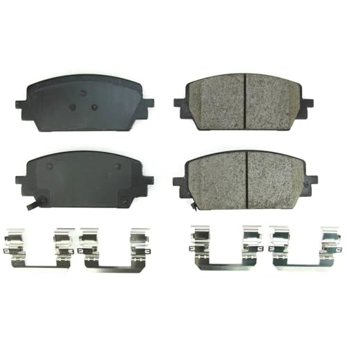 Image of PowerStop Front Brake Pads for Hyundai Santa Cruz 2022-25 |Santa Fe 2021-25 |Kia Sorento 2021-25 - Z17 Ceramic Brake Pads with Installation Hardware, 17-2380