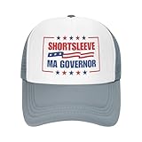 Brian Shortsleeve for Massachusetts Governor Trucker Hats 2026 United States Elections Baseball Cap for Mens Women Snapback Mesh Back Caps Adjustable Breathable Classic - Gray