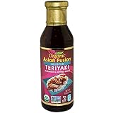 Asian Fusion Sesame Teriyaki Sauce, 15 Ounce - Non-GMO, Organic Certified, Kosher & Gluten Free