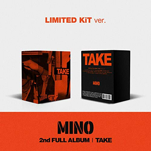SONG MINO [TAKE] 2nd Kihno Album. LIMITED KIT VER. 1ea Air-Kit+1ea Title Card+12ea Lyrics Photo Card +1ea Special Goods Drawing By MINO+TRACKING CODE K-POP SEALED