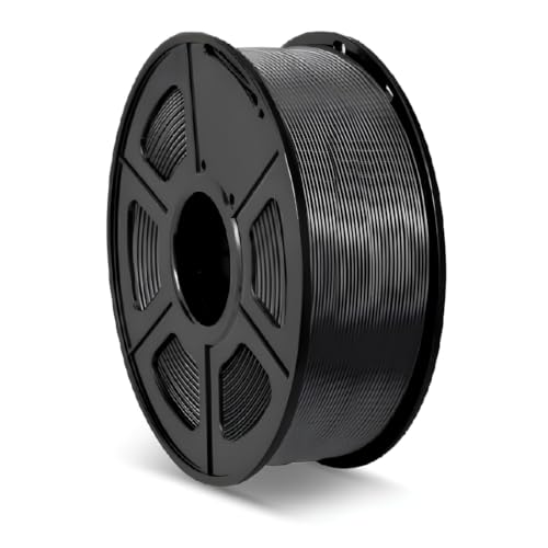 Image of Robocraze Premium HS PLA 3D Printer Filament 1.75mm Raven Black 1kg | High-speed PLA with smooth extrusion, dimensional accuracy, low warping, and rich Raven Black finish for precise prints.