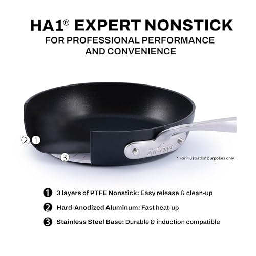 Image of All-Clad HA1 Expert Nonstick, 7-Piece Pots & Pans Set, Induction Ready