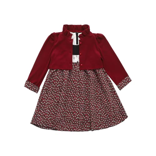 Robe avec veste d'extérieur bébé fille pour habillage facile