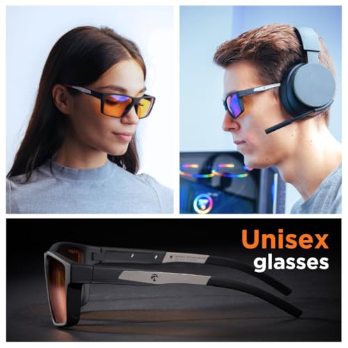 Image of Horus X • Gaming Glasses • Blue Light Blocking Computer Screen Glasses | Anti Fatigue & Eyestrain | ONE Amber