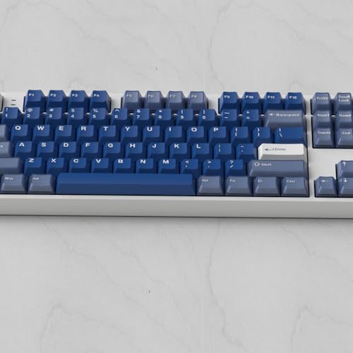 Image of Fogruaden PBT Keycaps Set, Cherry Profile Custom Keycap for Mechanical Keyboard Keycaps(Cherry wushilan)