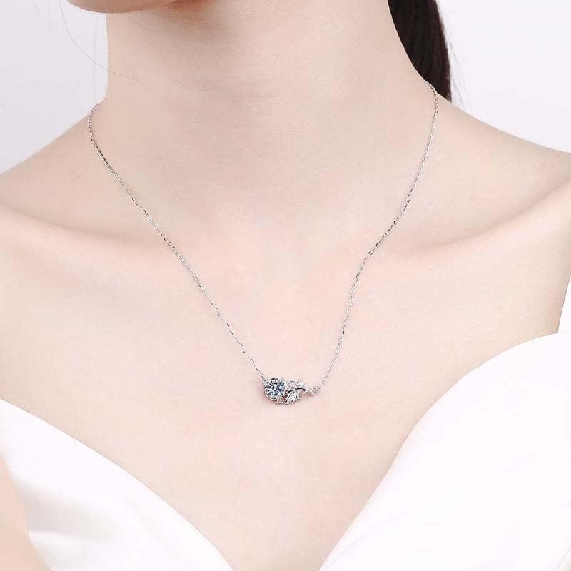 NONNYL S925 Necklace Gift for Women Wife, Womens Pendant Jewelry Wedding Anniversary, Sterling Silver Girlfriend Birthday Gifts for Her, Pendants Necklaces for Christmas Mom Gifts