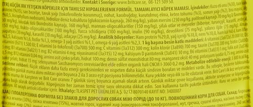 Brit Care Mini Adult Lamm – hypoallergen und Grain Free – für kleine Hunde – 7 kg