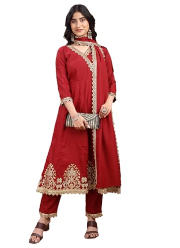Kurta pour femme vêtement traditionnel Anarkali en soie pour silhouette élégante