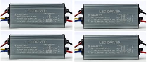 Image of 4 Quantity, MADE IN INDIA 24W, 300mA, LED Street Light Driver, Input AC 230-300V Output DC 50-75V, OVP 440ac, PF>0.95, Use For Repair Street /Flood Light (Pack of 4)