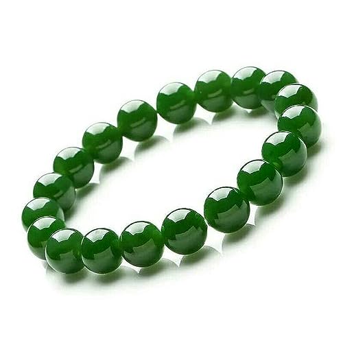 SeptaM 8-20mm Bracelet en jade vert naturel Hommes Jades Stone Beads Elastic Beaded Jasper Bracelets pour femmes Décoration de poignet