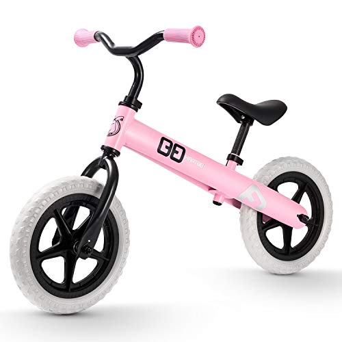 Read About HAPTOO Balance Bike 12'' for 2-6 Years Old, Toddler Balance Bike with Adjustable Seat and...