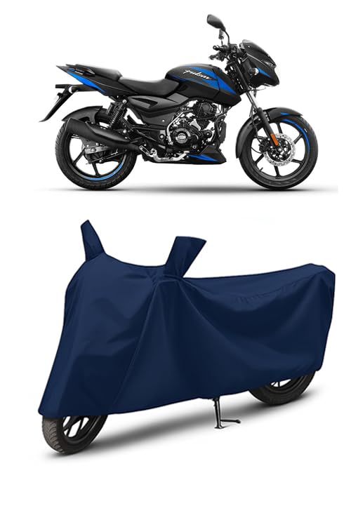 Image of Premium Waterproof Bike Cover for Bajaj Pulsar 125 | Heavy Duty All Weather Protection from Rain, Dust, Sun & Scratches with Mirror Pockets | Pulsar 125 Bike Cover