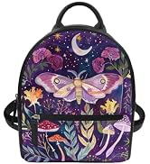 Showudesigns Butterfly Flower Backpacks for Women Mini Purse Shoulder Bags Backpack With Zipper a...