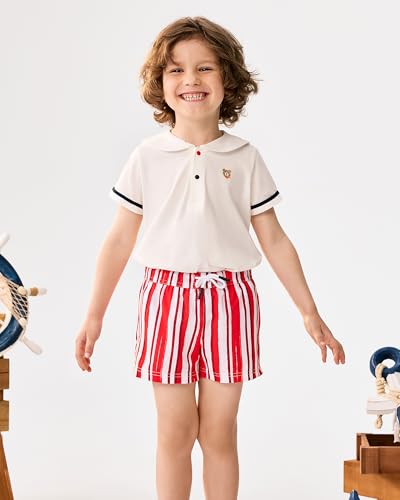 Image of maamgic Boys Swim Trunks with Compression Liner Quick Dry Swim Shorts Anti-Chafe Boy Bathing Suit