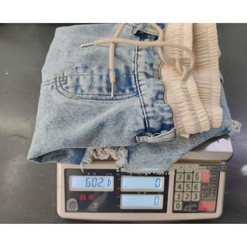 Women's Denim Trousers with Stitching and Ripped Design, High Waisted Cute Drawstring Ripped Patchwork Jeans2