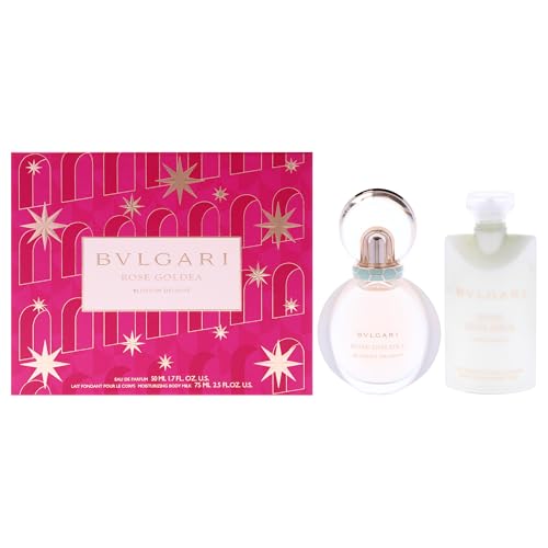 Bvlgari Rosa Goldea Blossom Delight by Bvlgari for Women - 2 pezzi Gift Set 1,7oz EDP Spray, 2,5oz Moisturizing Body Milk