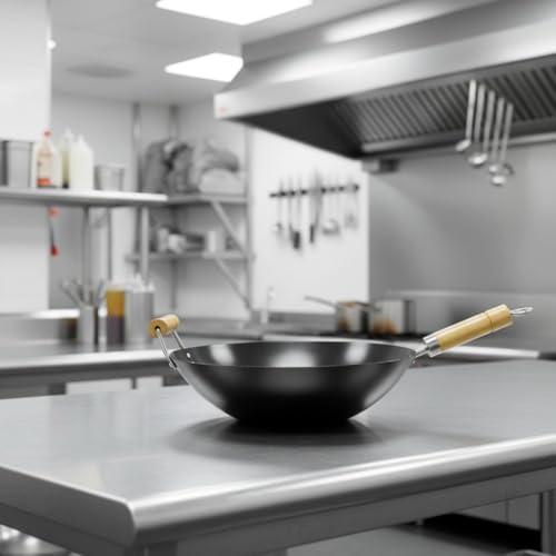 Wok de acero carbono antiadherente 14" TrueCraftware miniatura 3