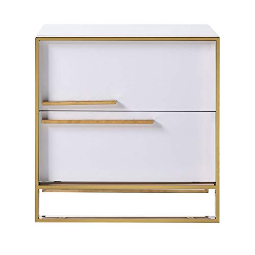 UPBEER Tables de Chevet Noche Luz Contratado Post-Metal Moderno De Lujo Armario Tienda Arca De Contenido ES Simple Pequeño Dormitorio Gabinete Coffee Table