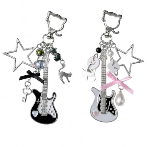 HRZGJ Bag Charms For Handbags 2Pcs Black - Image 2