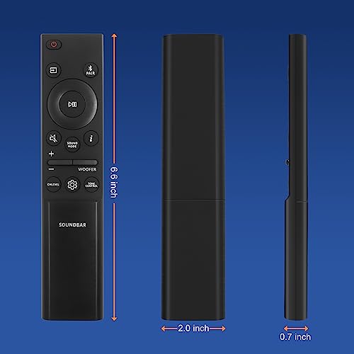 New AH81-15047A Remote Replacement for Samsung Sound bar Speaker HW-Q990B HW-Q930B HW-Q60C HW-Q6CB HW-Q600B HW-Q67CB HW-Q60B HW-Q990B/ZA HW-Q935B HW-Q810B HW-Q710B HW-Q910B HW-Q750B HW-Q800B/ZA