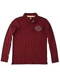  Quiksilver - Polo Manga Larga Hombre - Color: Burdeos - Talla: M (L)