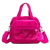 Bolsa mochila feminina m?dia para viagens e passeios resistente ? ?gua bolsa vira mochilinha (PINK)