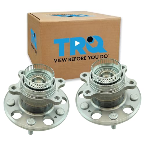 Image of TRQ Rear Left and Right Wheel Bearing and Hub Assembly Set 2 Piece Compatible with 2007-2010 Hyundai Elantra 2011-2012, Touring SE 2011-2012 Elantra Touring GLS
