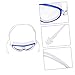 WHAMVOX Boy Girl Swim -Fog and Uv Eyewear for Toddlers Lightweight and Comfortable Swimming Glasses High Elastic Straps for for Ages